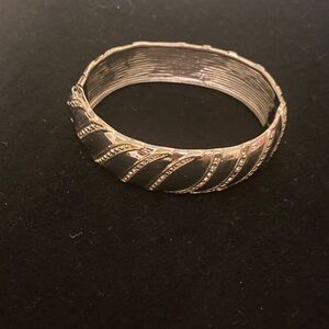 Elegant Silver and Black Women's Bracelet